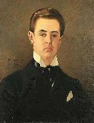 Vaclav Brozik A Portrait of the Artist Son, Maurice oil painting on canvas